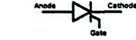 Diode symbol with Anode, Cathode and Gate terminals