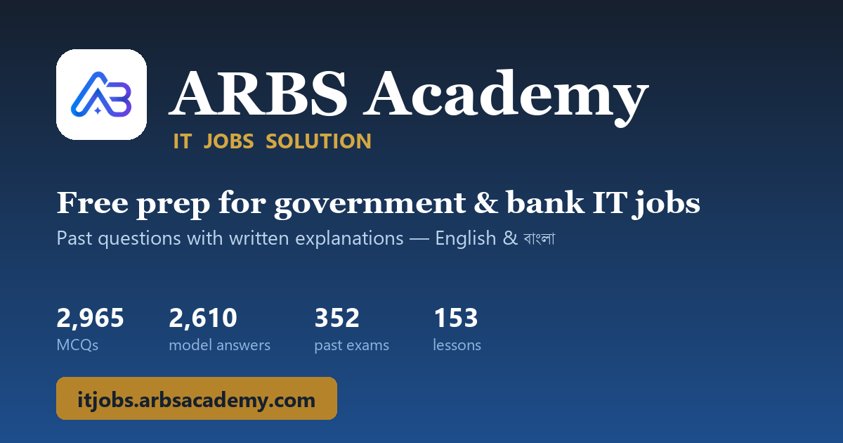 BPSC (Ministry of Food), Network/Website Manager, Exam: 21.05.2025 (CSE ...